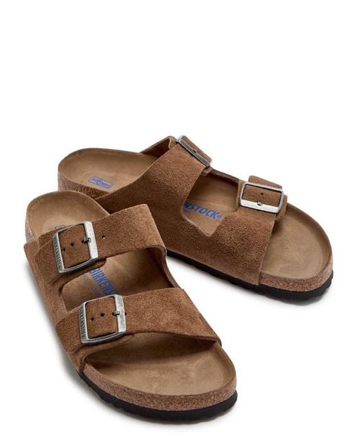 Birkenstock Brown Arizona Suede Sliders
