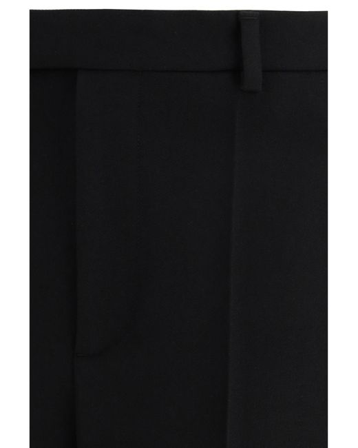 Valentino Black Logo Plaque Straight Leg Pants for men