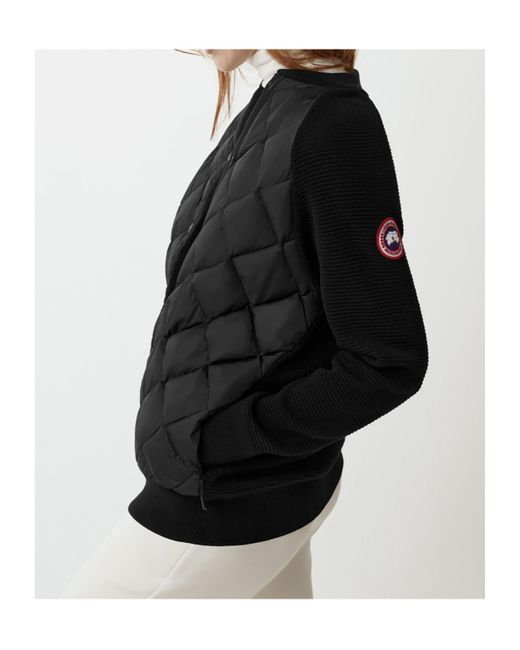 Canada Goose Black Long-Sleeved Quilted Down Jacket