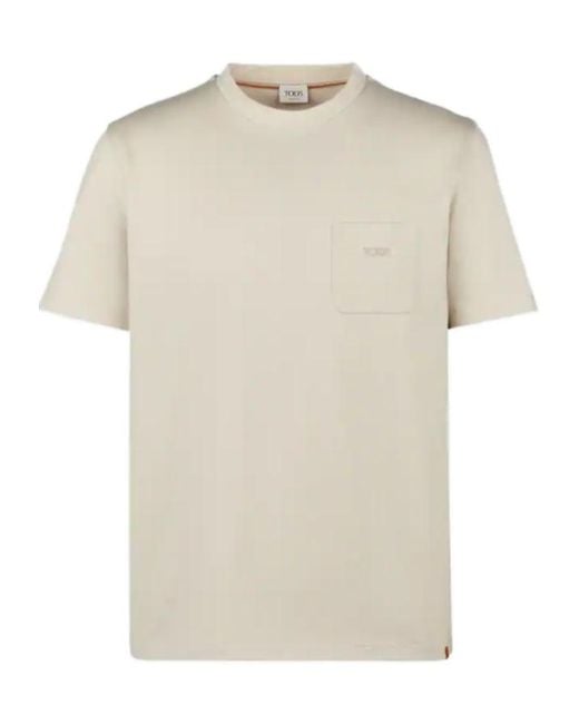 Tod's White Short-Sleeved T-Shirt for men