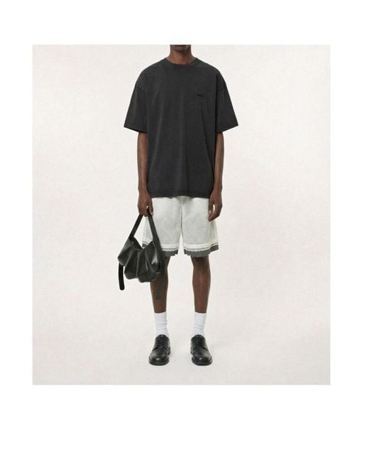 AVAVAV Black Logo-Embroidered T-Shirt for men