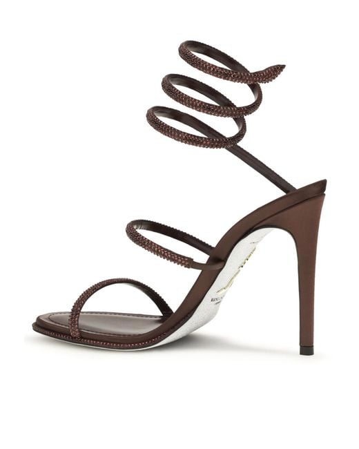 Rene Caovilla Metallic René Caovilla Embellished Heeled Sandals