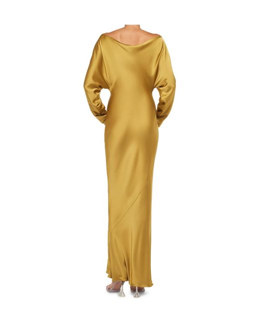 Norma Kamali Yellow Dolman Maria Gown