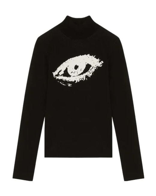 Courreges Black Jacquard Sweater