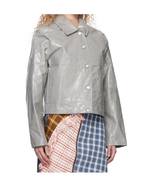 Song For The Mute Gray Lapel Casual Jacket