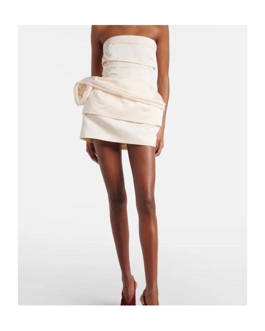 Magda Butrym Natural Asymmetrical Dress