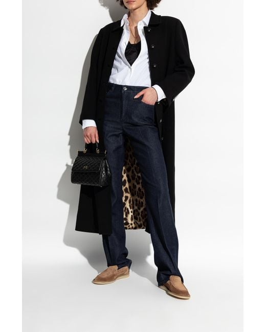 Dolce & Gabbana Brown Round Toe Loafers