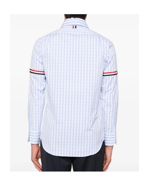Thom Browne White Long-Sleeved Shirt for men