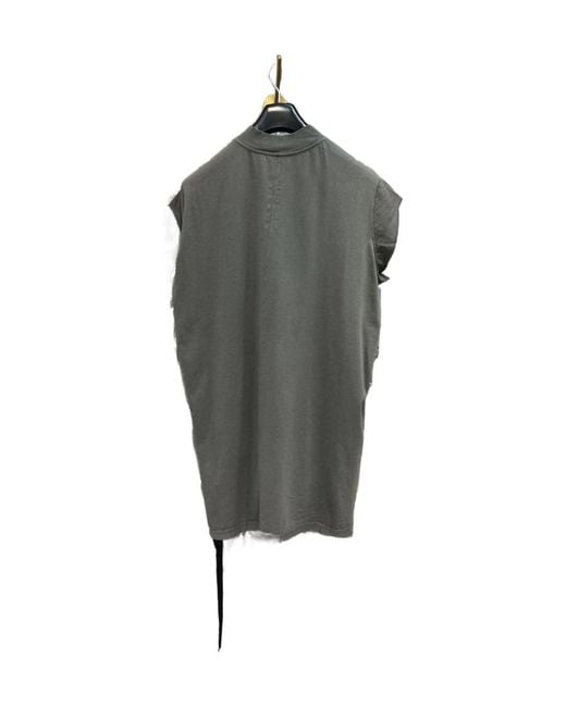 Rick Owens Gray Round-Necked T-Shirt for men