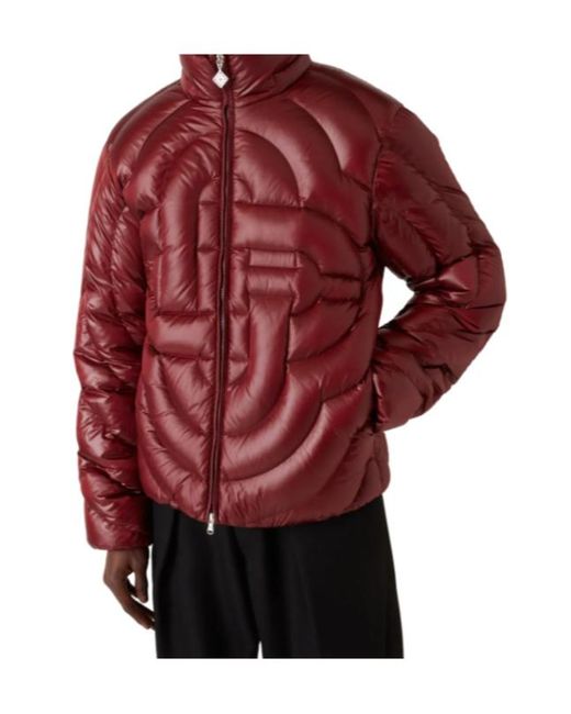 Casablanca Red Quilted Down Puffer Jacket for men
