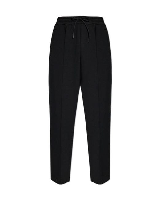 DSquared² Black Logo Tape Drawstring Sweatpants for men