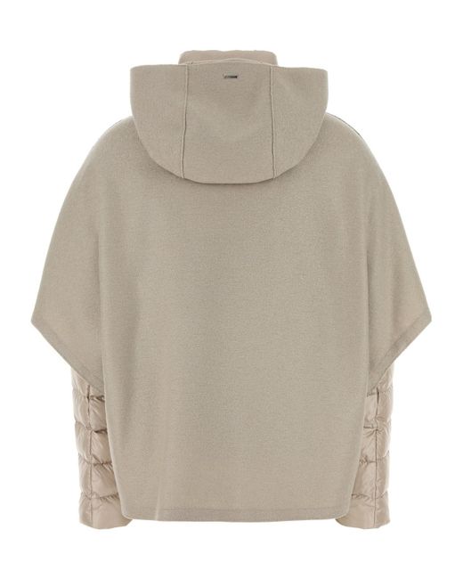 Herno Gray Double Layered Down Jacket