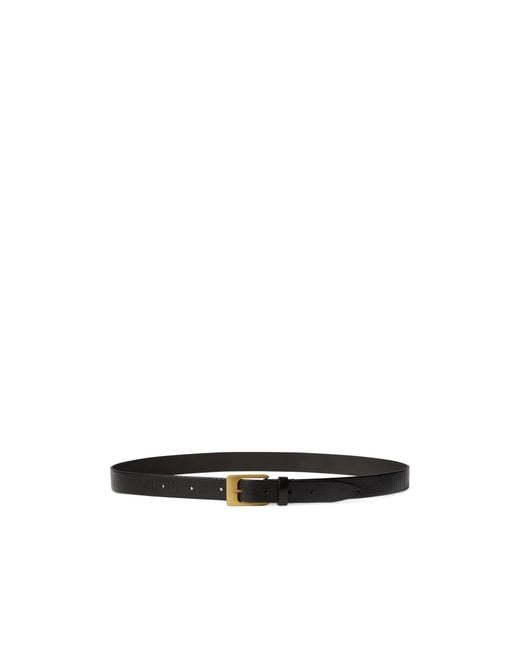 Lemaire White Rail Leather Belt for men