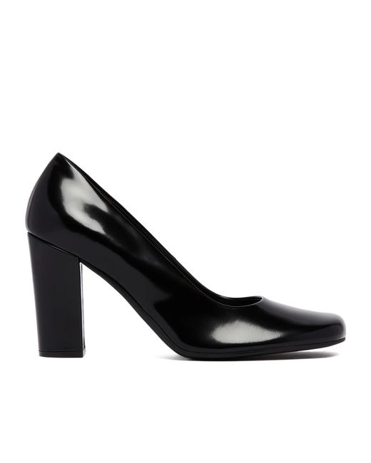 The Row Black Penelope High Leather Pumps