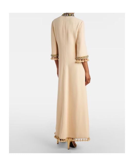 Valentino Natural Cady Couture Embellished Silk Gown