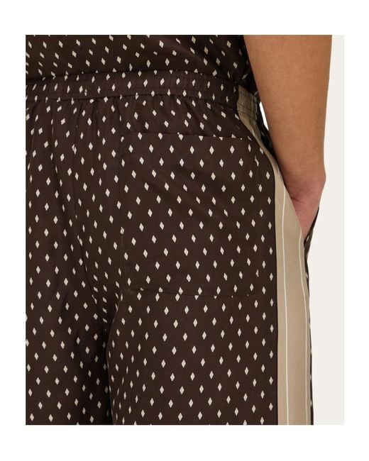 Ferragamo Multicolor Ferragamo Geometric Print Bermuda Shorts for men