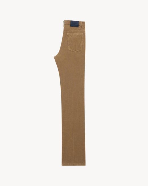 Saint Laurent Natural Clyde High Waist Pants