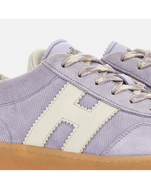 Hogan Gray Cool Logo-Patch Sneakers
