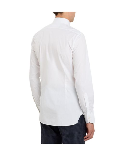 Tom Ford White Solid-Color Long-Sleeve Shirt for men