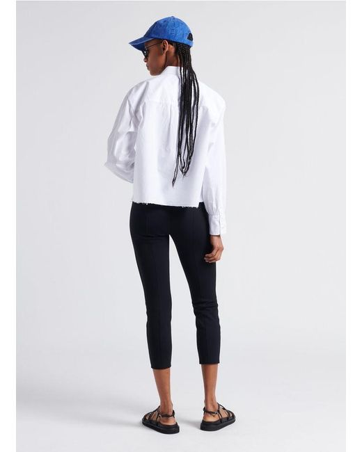 Theory Black High-Waisted Leggings