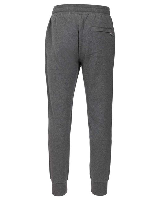 Dolce & Gabbana Gray Heraldic Patch Sweatpants for men