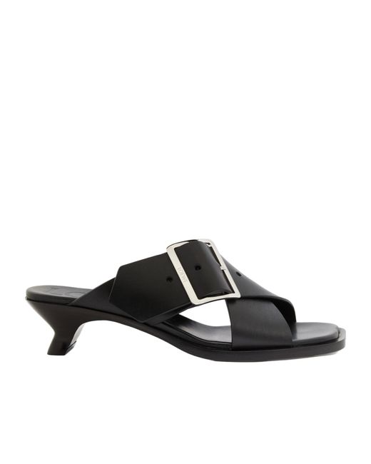 Loewe Black Open-Toed High-Heeled Sandals