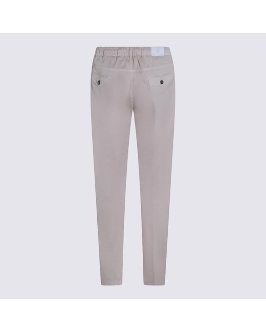 Eleventy Gray Drawstring Tapered Pants for men