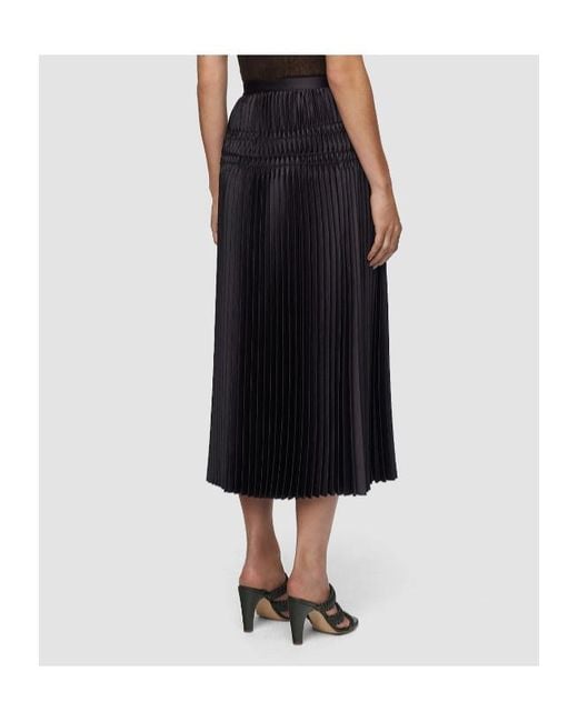 Joseph Black Pleated Maxi Skirt
