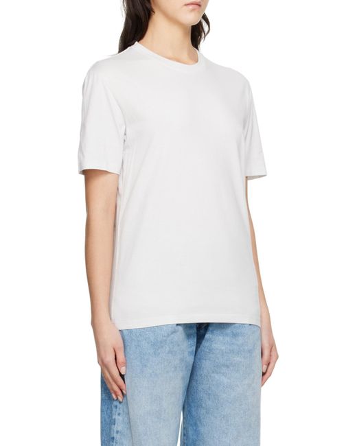 Maison Margiela White Short-Sleeved Crewneck T-Shirt for men