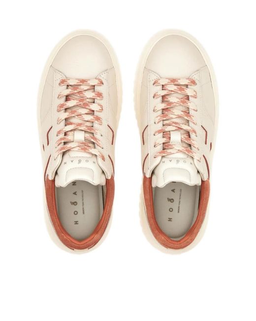 Hogan Natural H-Stripe Low-Top Sneakers