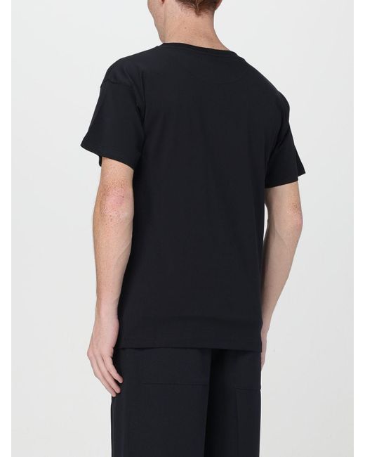 Bally Black Logo Printed Crewneck T-Shirt for men