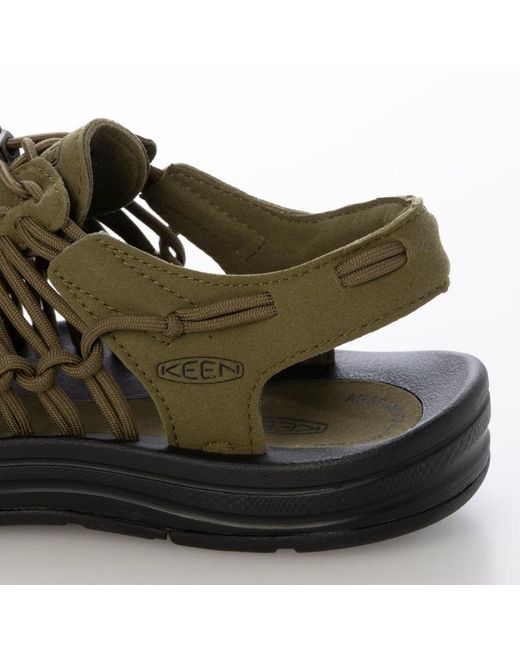 Keen Green Round-Toe Flat Sandals
