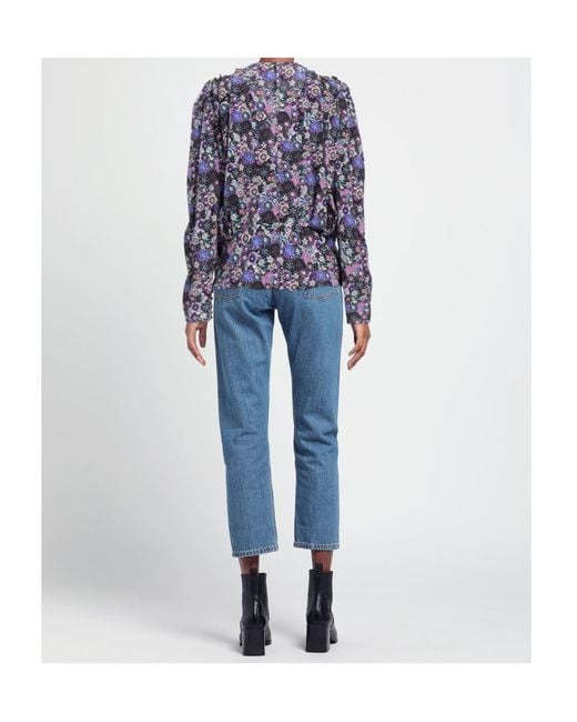 Isabel Marant Blue Floral Print Cover-Up