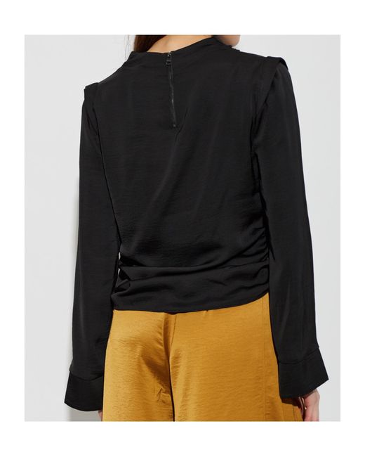AllSaints Black Long-Sleeved Top