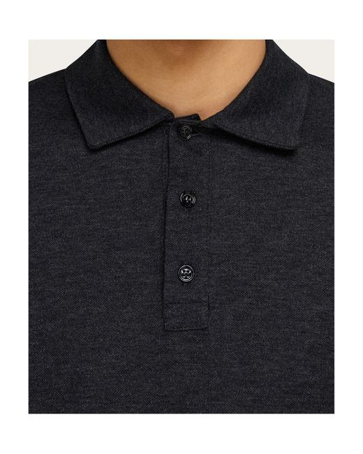Ferragamo Blue Ferragamo Long Sleeved Polo Shirt for men