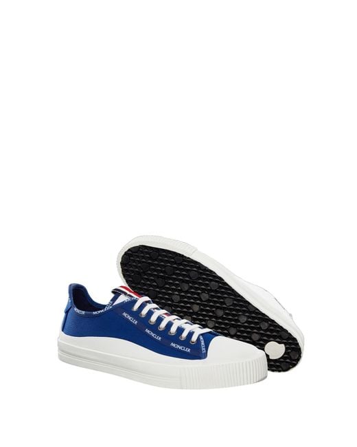 Moncler Blue Glissiere Low-Top Sneakers for men