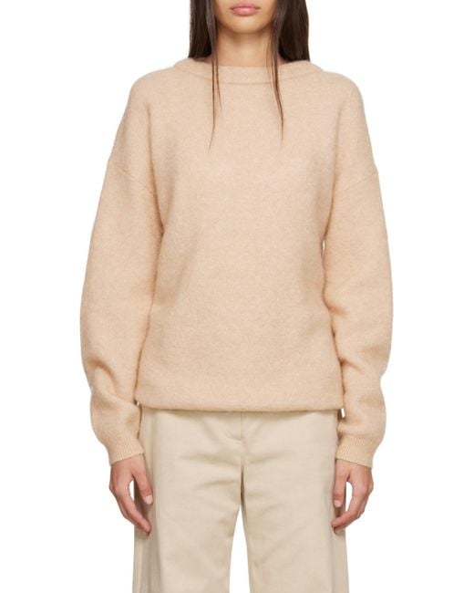 Acne Natural Crew-Neck Knitted Jumper