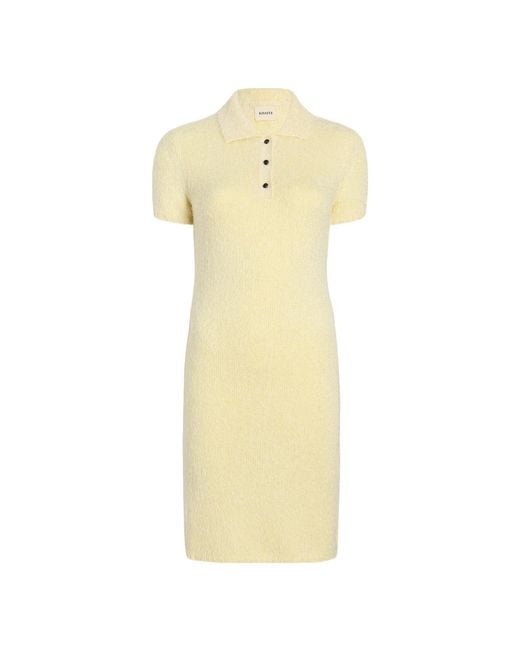 Khaite Yellow The Graciela Dress