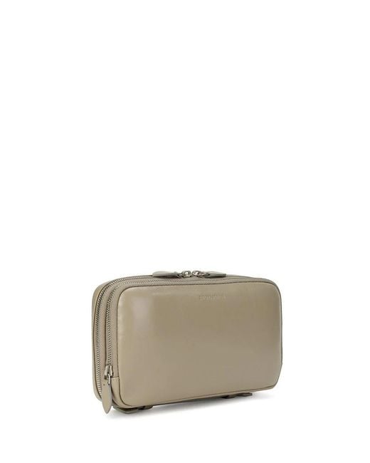 Emporio Armani Natural Logo Detail Clutch for men