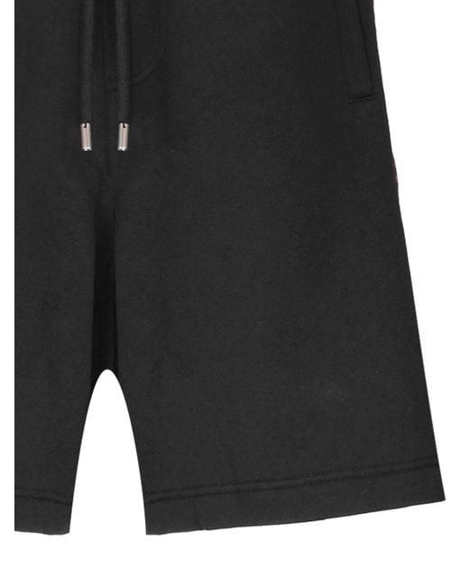 Lanvin Black High Waist Drawstring Shorts for men