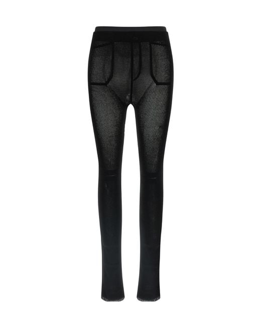 Issey Miyake Black Seen Unseen Mesh Pants