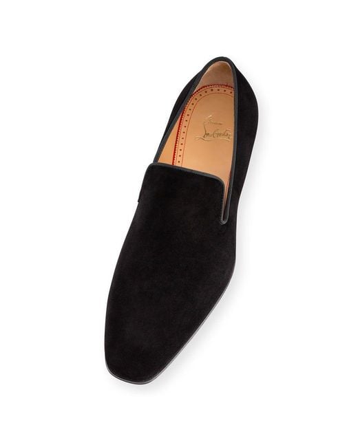 Christian Louboutin Black Dandelion Slip-On Loafers for men