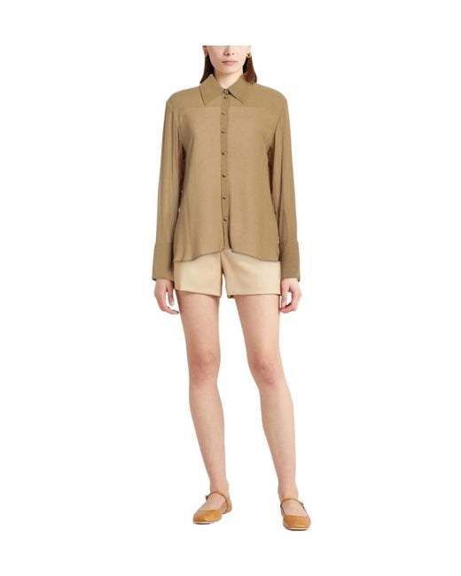 Tory Burch Natural Solid Colour Shirts