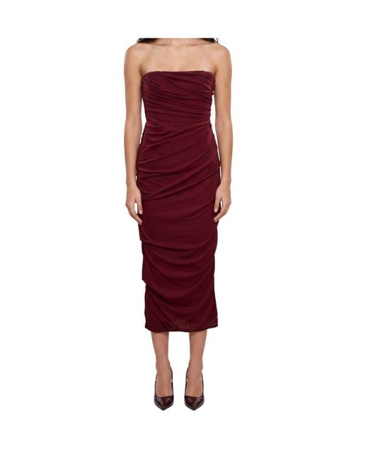 Alex Perry Red Off-The-Shoulder Dress