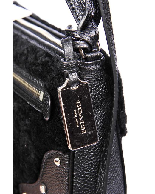 COACH Black Logo Cross-Body Bag