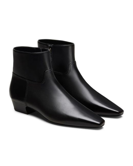 Stuart Weitzman Black Stassi Zip Bootie