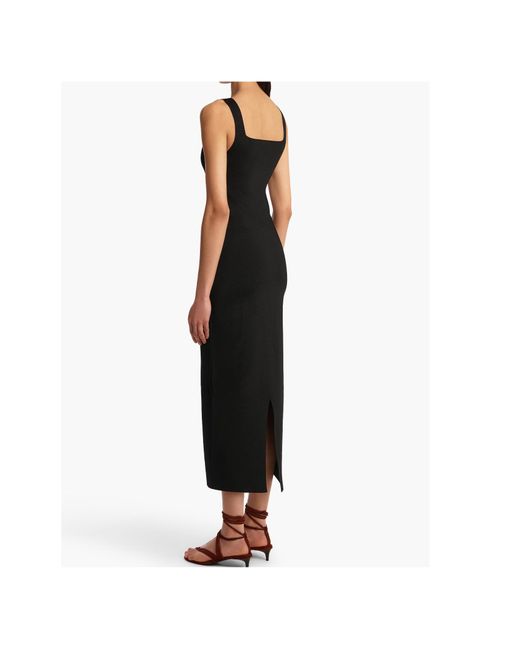Khaite Black Dixi Midi Dress