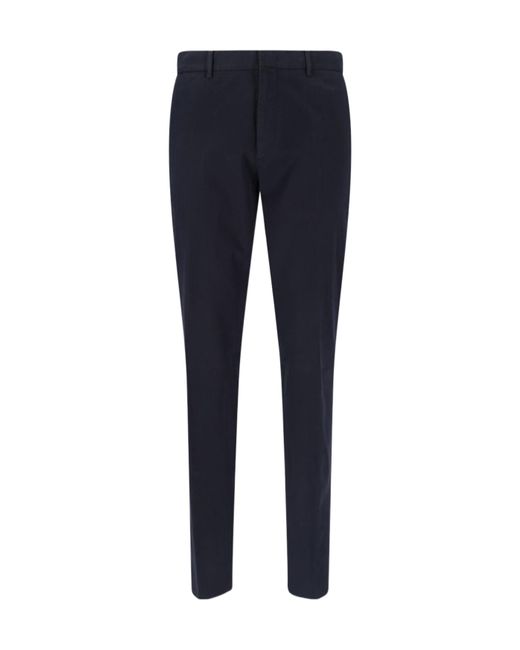 Zegna Blue Belt Loop Track Pants for men
