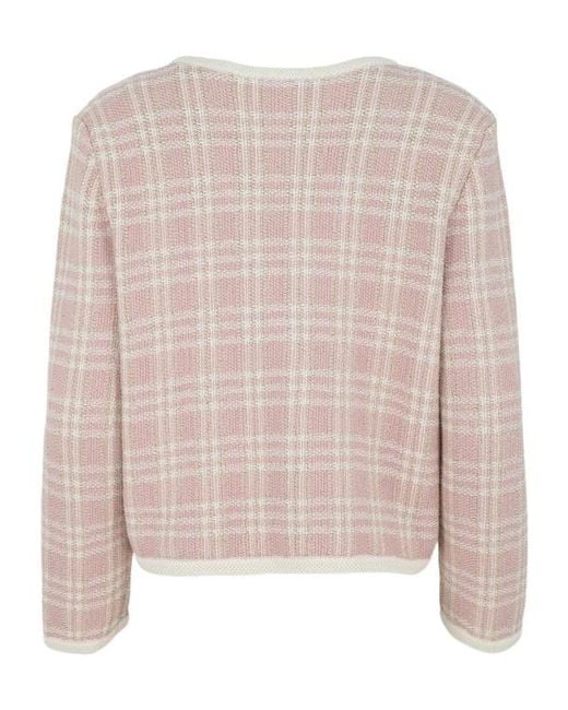 Veronica Beard Pink Claudine Knit Jacket