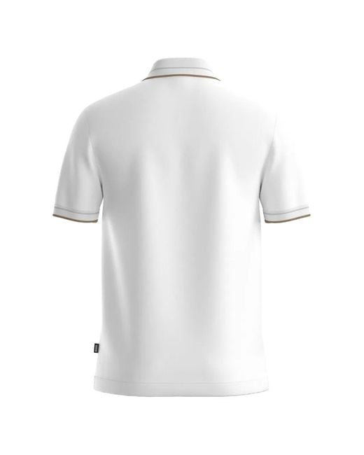 Boss White Slim Fit Polo Shirt for men